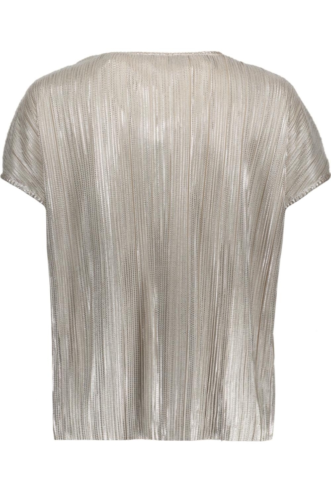 VMDUVI S/S V-NECK TOP JRS BTQ GA NL 10334193 SILVER COLOUR